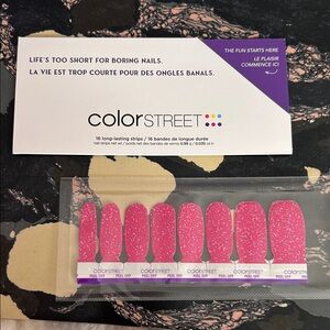 Color Street Pink Glitter Nail Strips- Hibiscus Heat
BUNDLE AND SAVE!!!